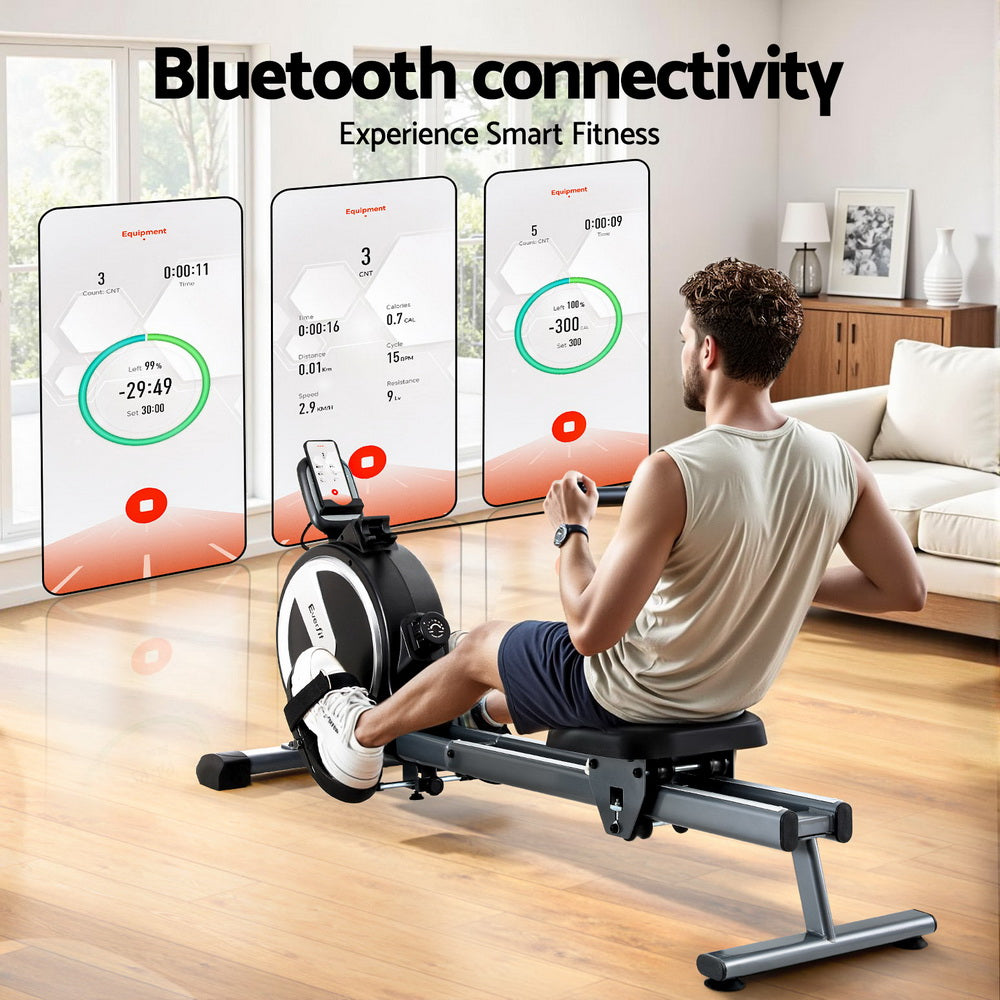 Cove Magnetic Rowing Machine – Black – App Connect