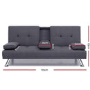 Fabric Sofa Bed - Dark Grey