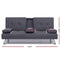 Fabric Sofa Bed - Dark Grey