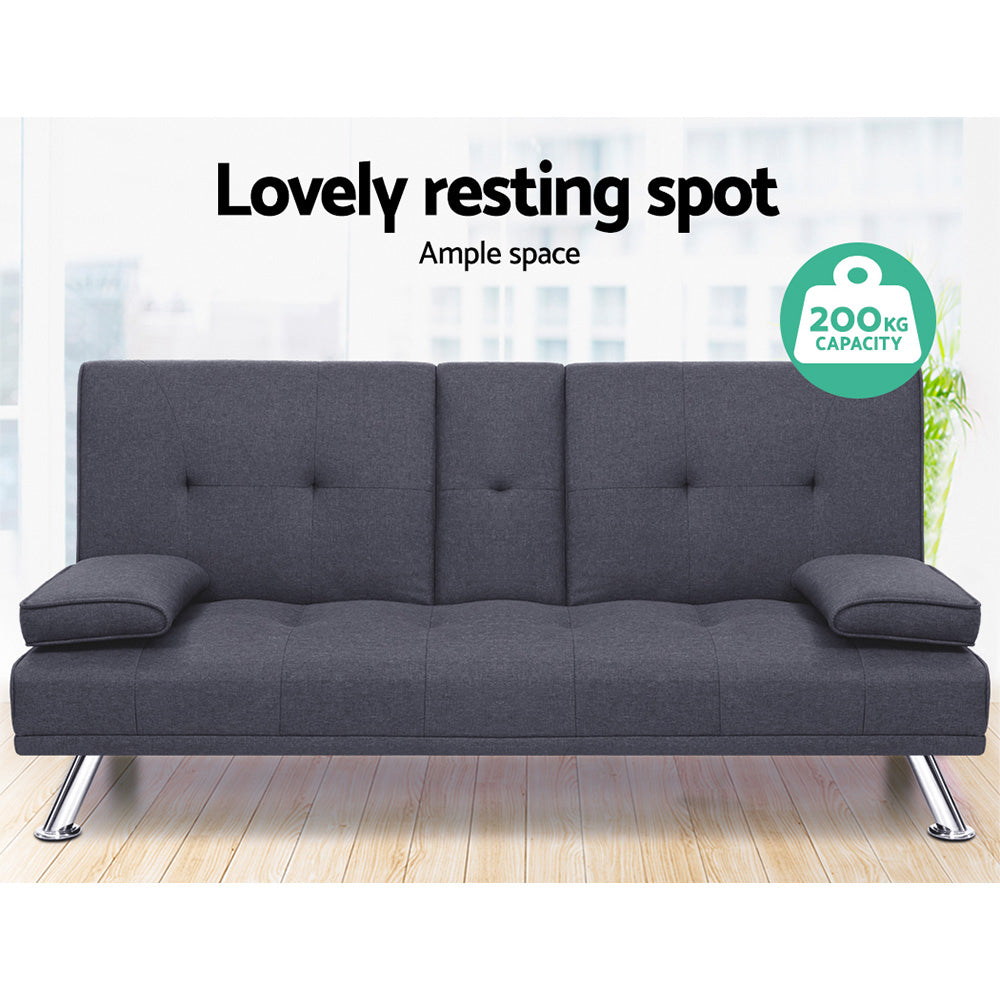 Bentley Sofa Bed – Dark Grey – 3 Seaters