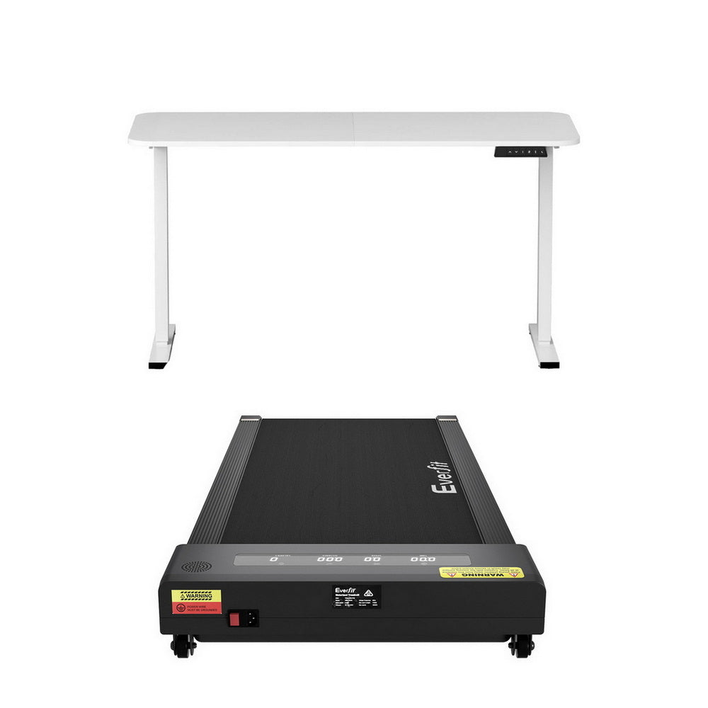 Veston Electric Treadmill Desk Combo – White – 140 cm