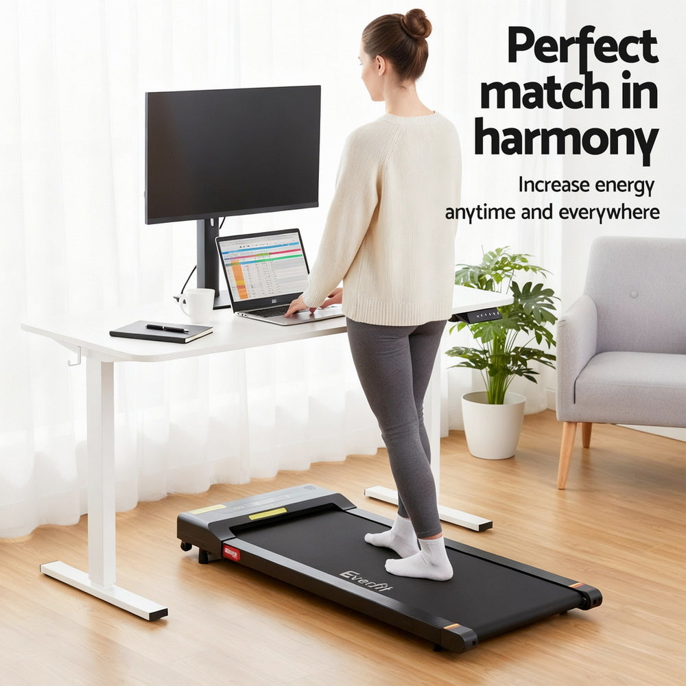 Veston Electric Treadmill Desk Combo – White – 140 cm