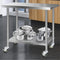 Stainless Steel Kitchen Bench with Wheels – 1219x610mm