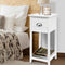 White Vintage Bedside Table – Thyme Design