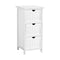 Artiss Bedside Table Bathroom Storage Cabinet 3 Drawers White