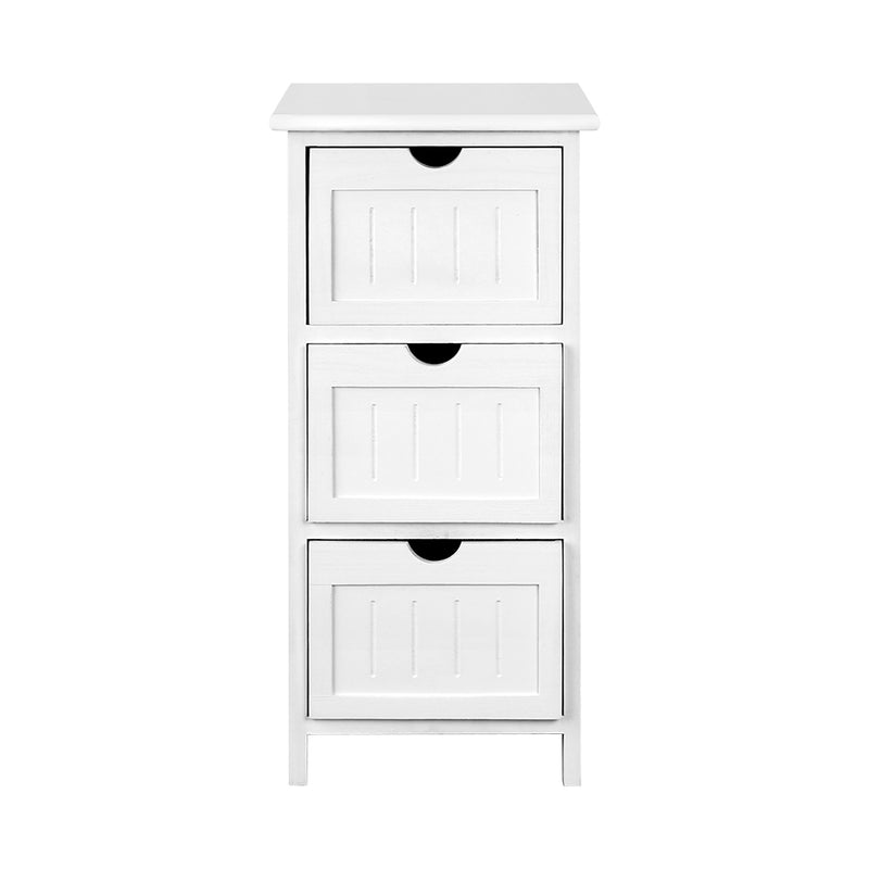 3 Drawer Storage Cabinet - White