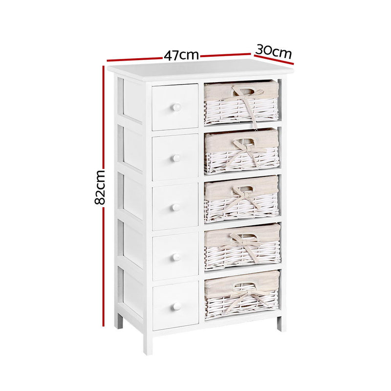 5-Drawer Chest with 5 Baskets