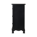 3 Drawers Vintage Bedside Table - Black