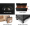 3 Drawers Vintage Bedside Table - Black