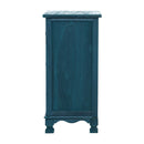 3 Drawer Vintage Bedside Table - Blue