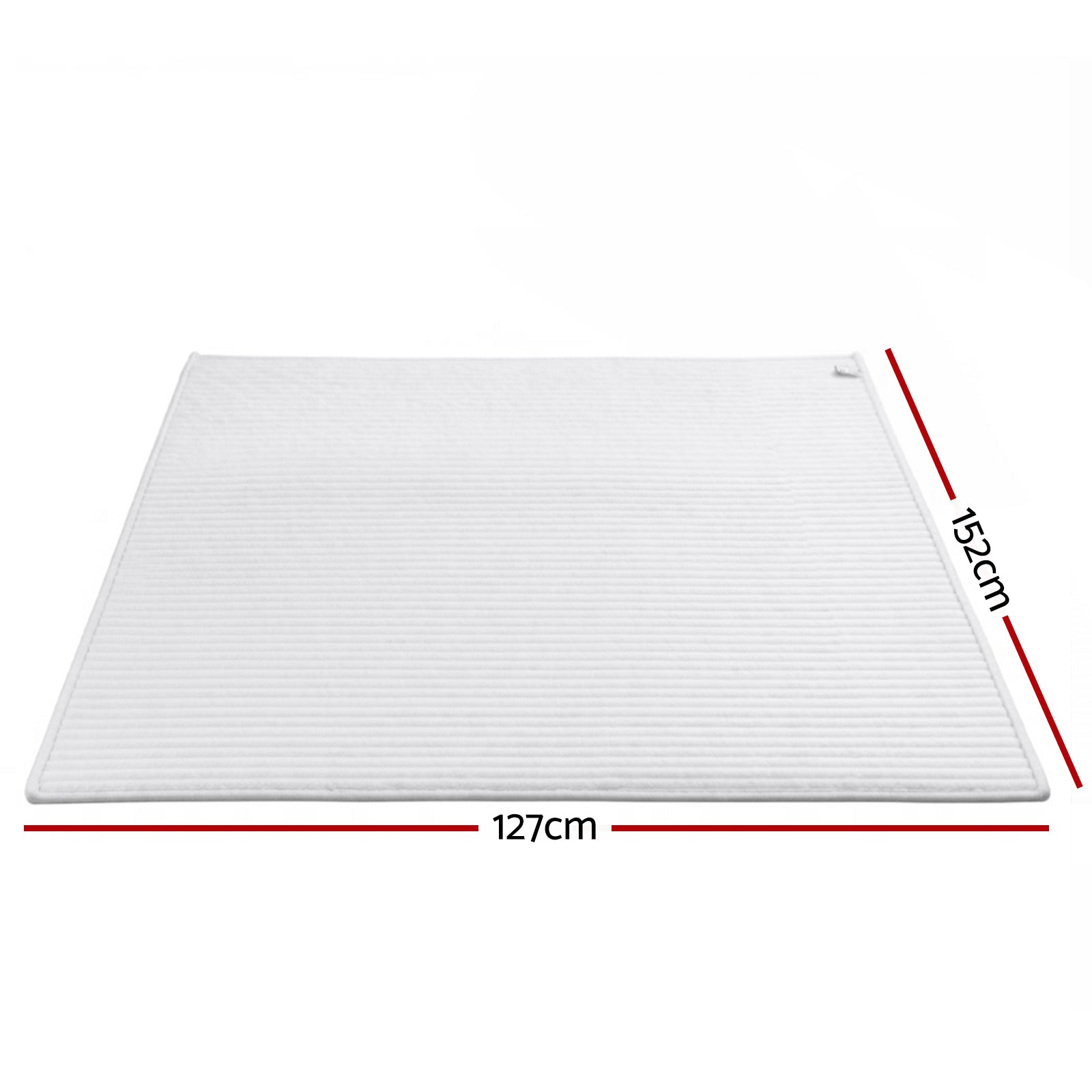 Mirabel Fleece Throw Blanket – White – 127 × 152 cm