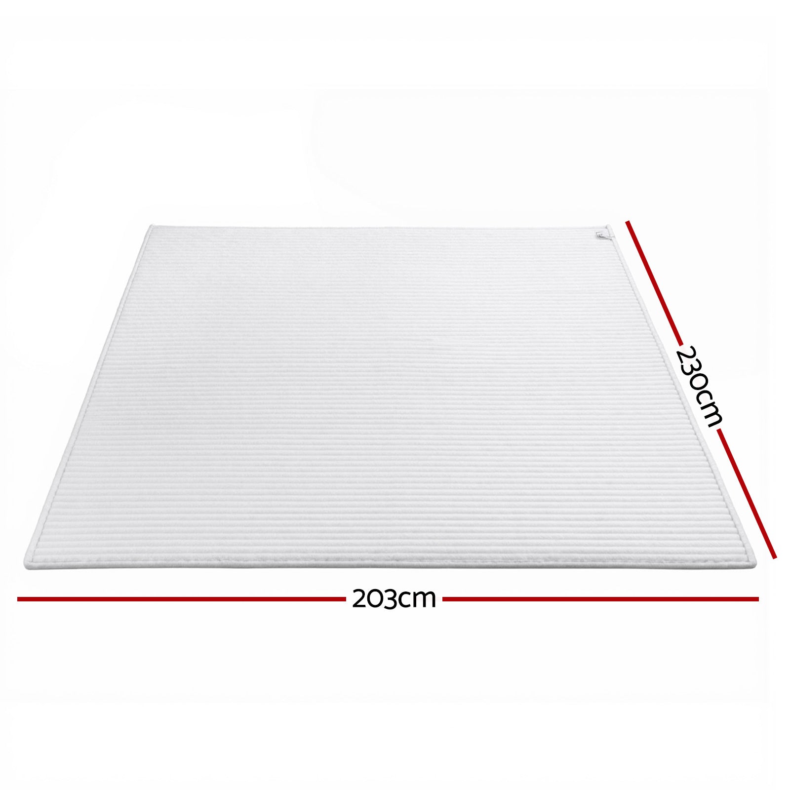 Giselle Fleece Throw Blanket – White – Large