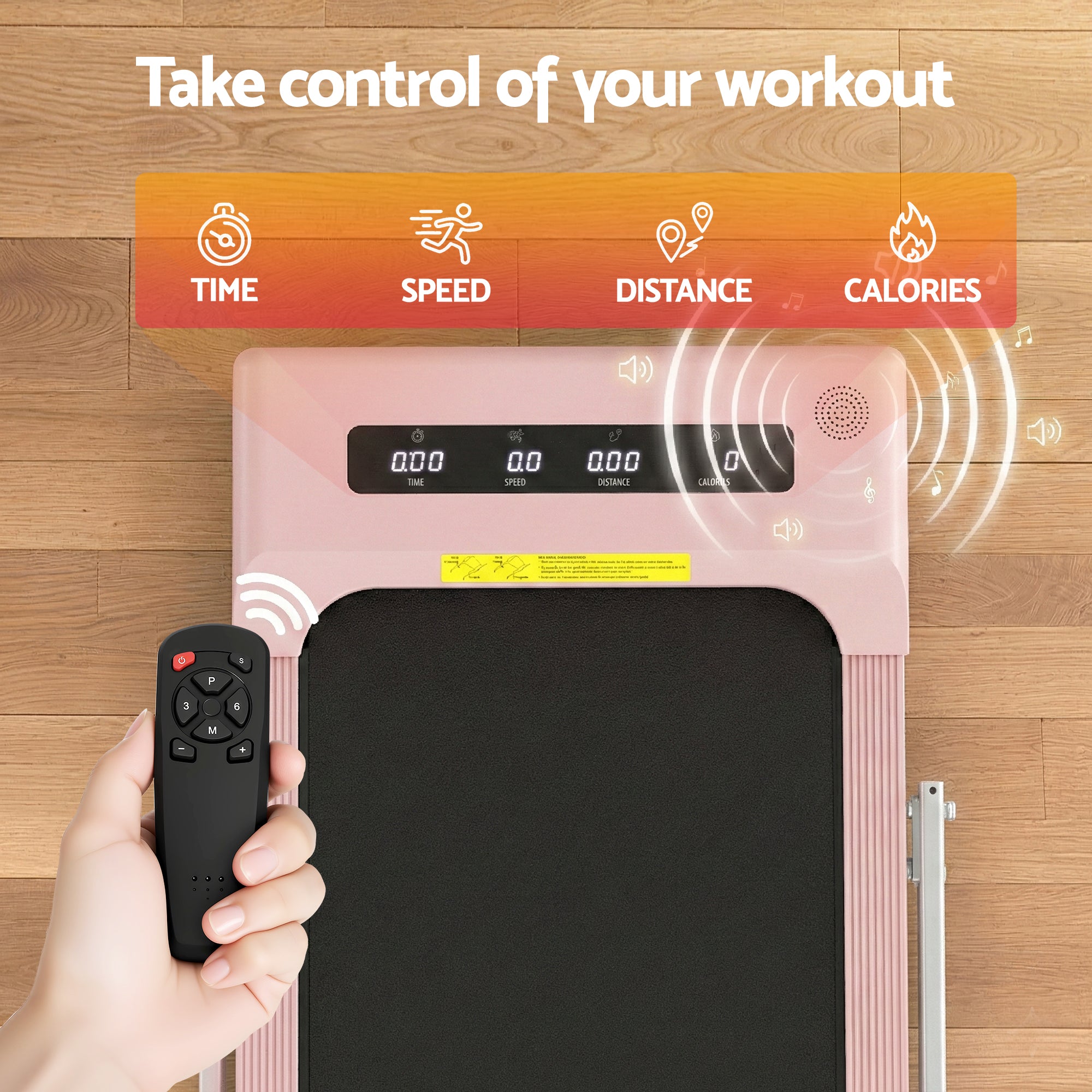 Nara Electric Walking Pad – Pink – 380 mm