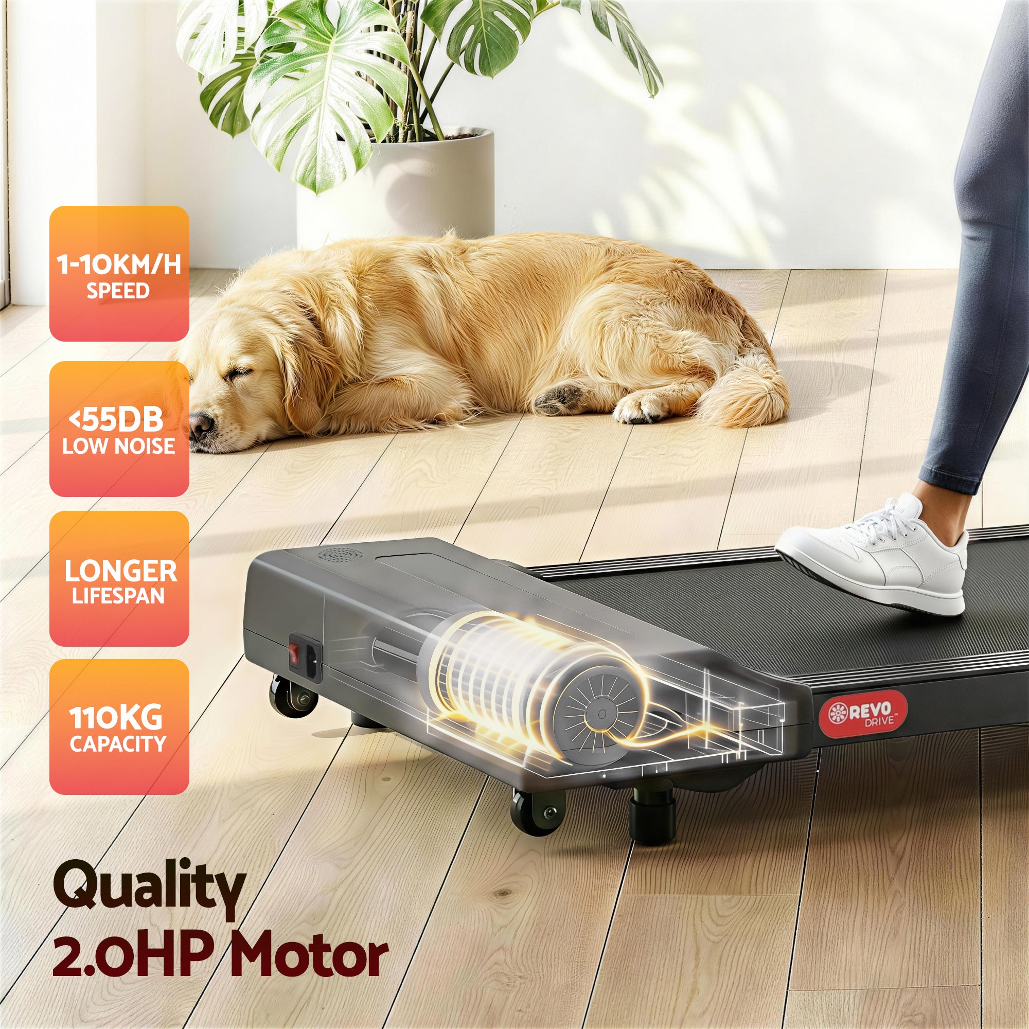 Callan Electric Walking Pad – Grey – 400 mm