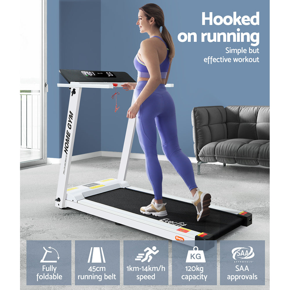 Maxrun Electric Treadmill – White – 450mm