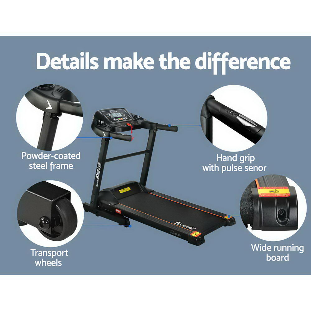 Alderon Electric Treadmill – Black – 400mm