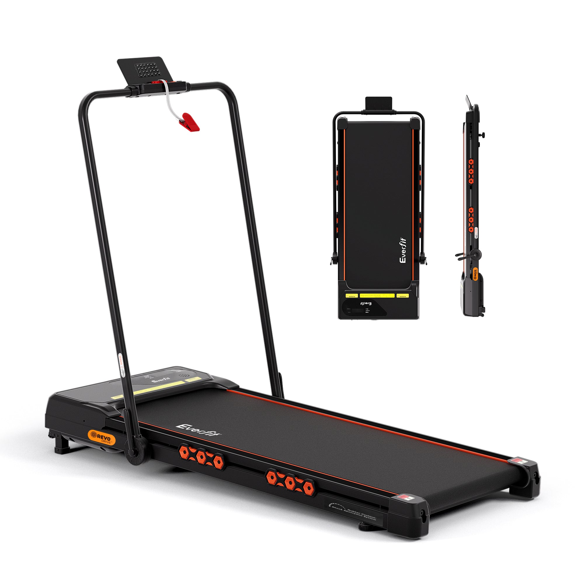 Serano Electric Walking Pad Treadmill with Auto Incline – Black – 41 cm