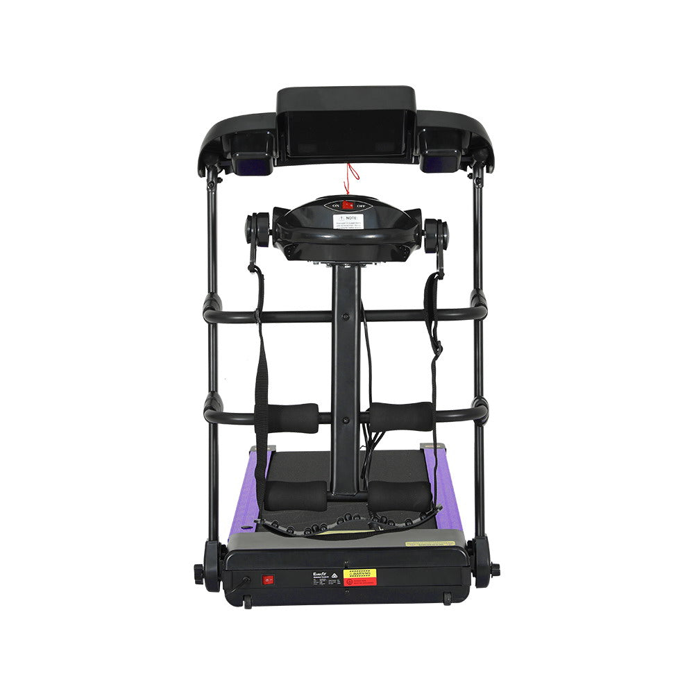 Wellness Electric Treadmill with Massager – Black – 400mm