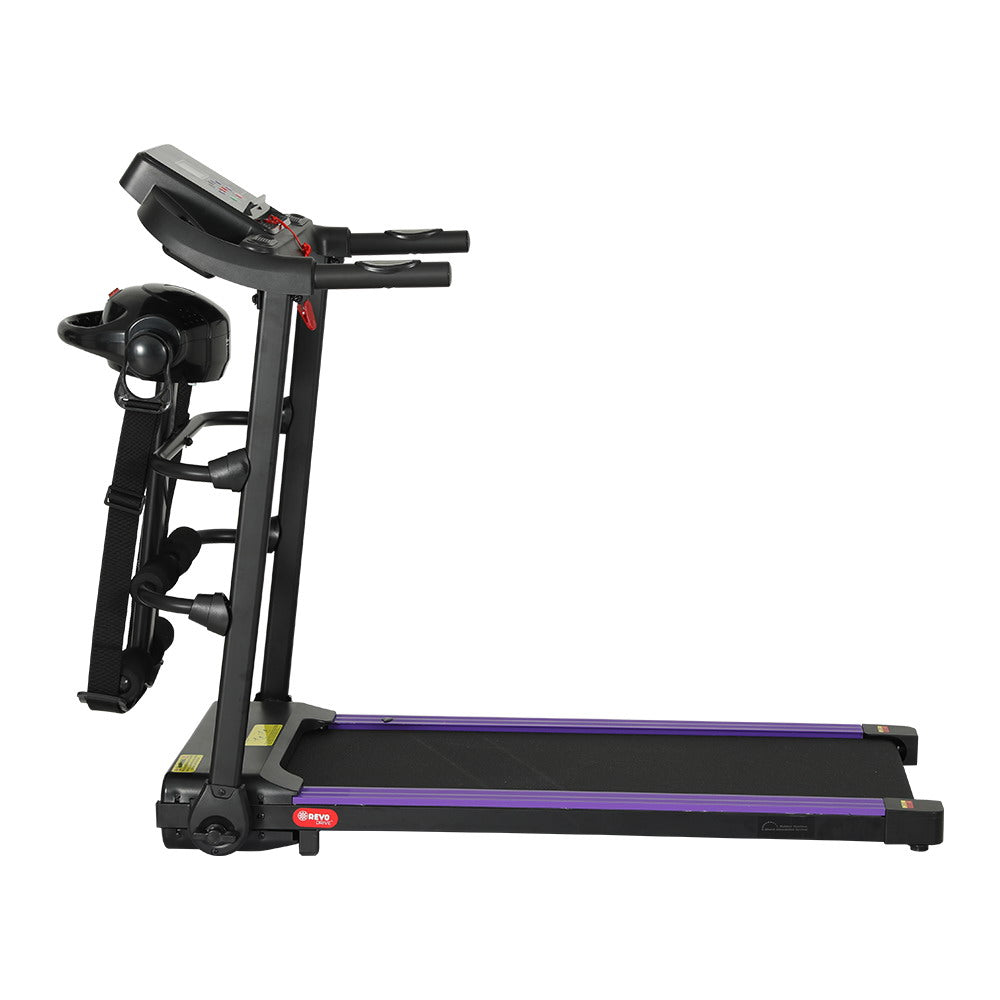 Wellness Electric Treadmill with Massager – Black – 400mm