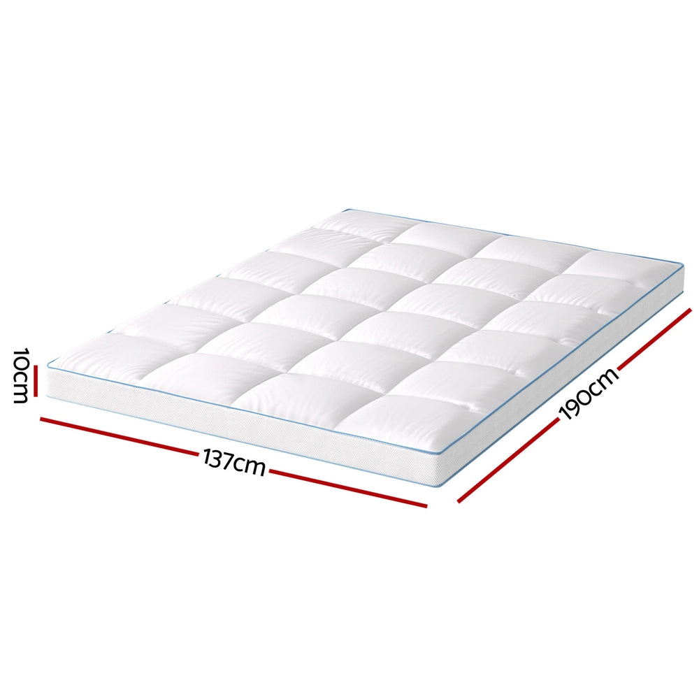 Serano Bamboo Mattress Topper – White – Double