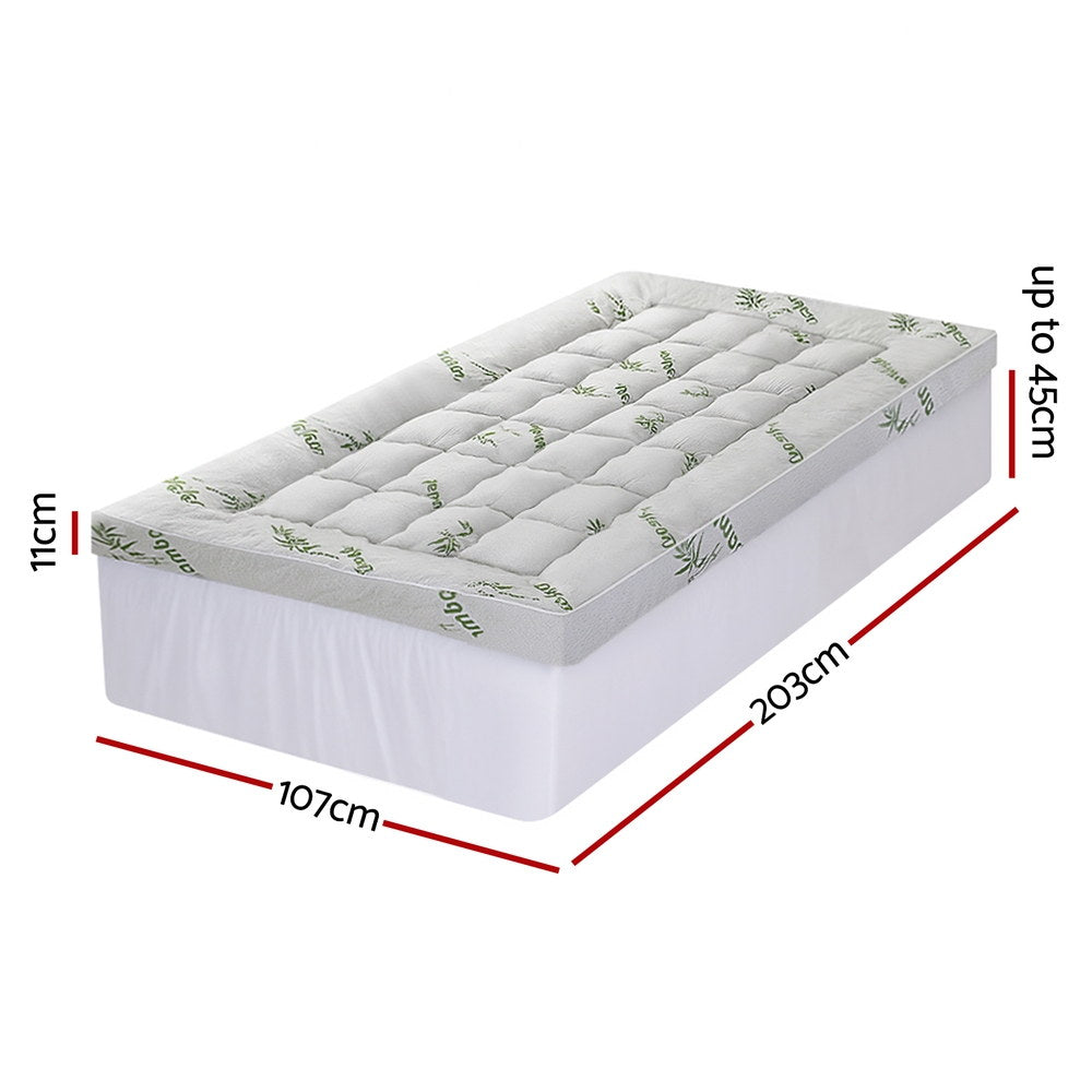 Nightfall Mattress Topper – White – King Single