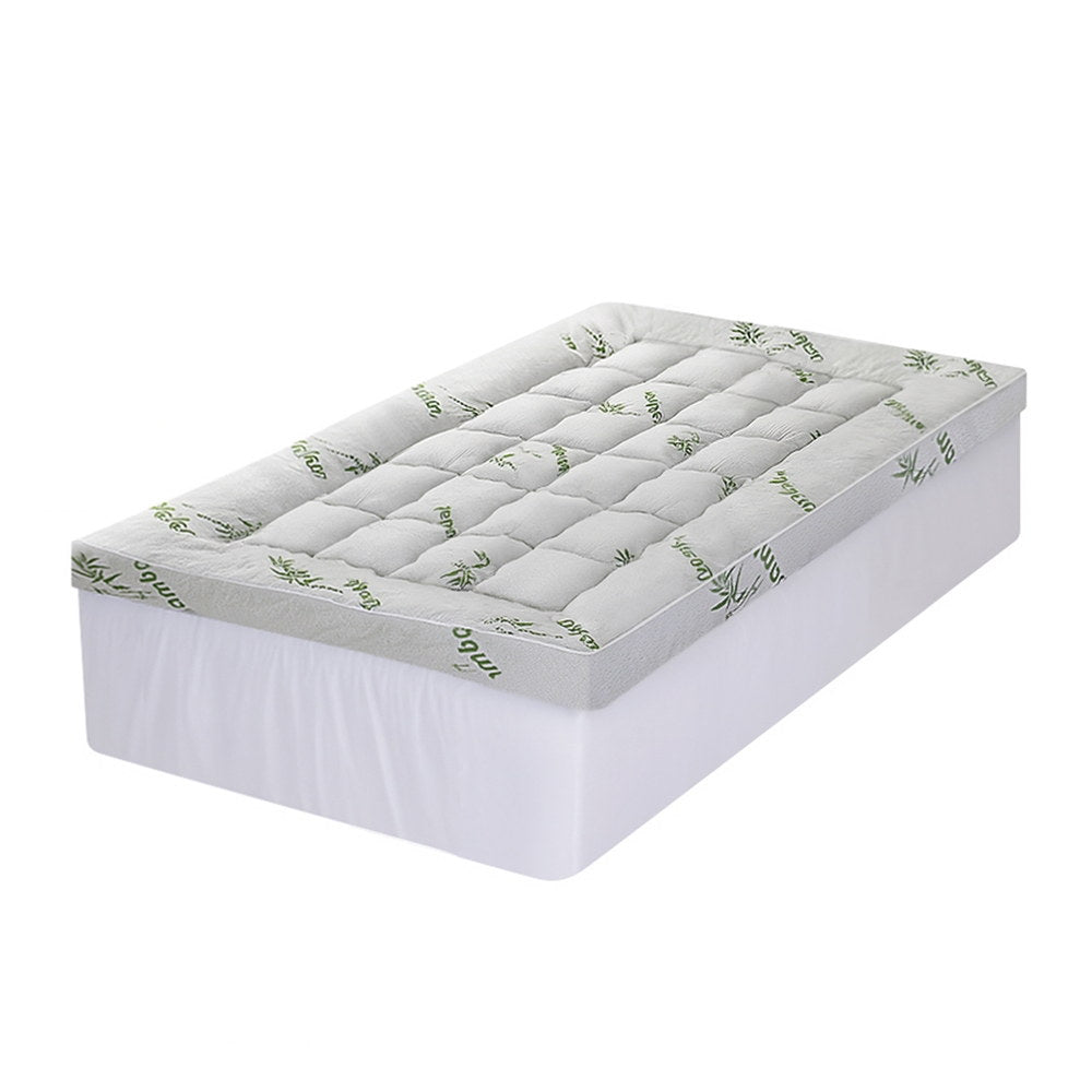 Astoria Bamboo Mattress Topper – White – Single
