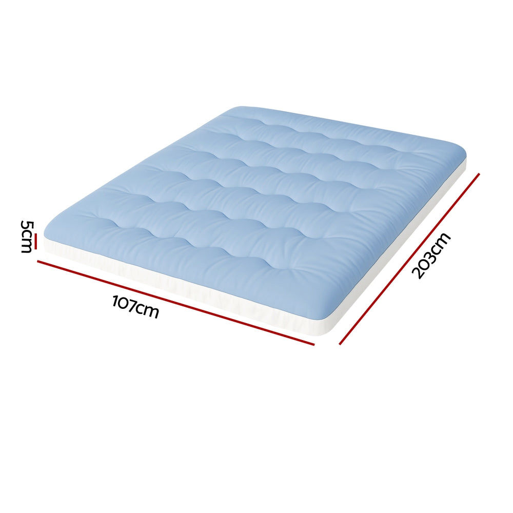 Valona Pillowtop Mattress Topper – White – King Single