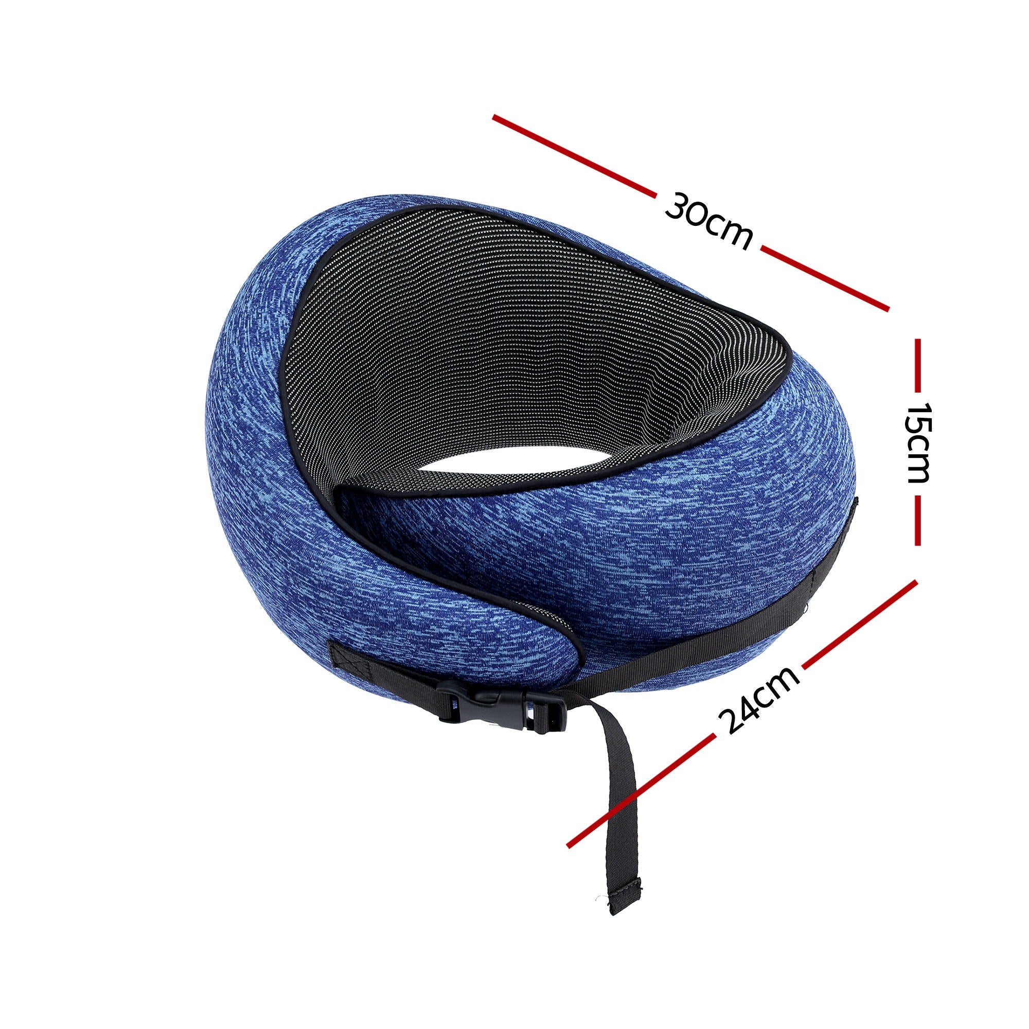 Sereno Travel Neck Pillow – Blue – Standard
