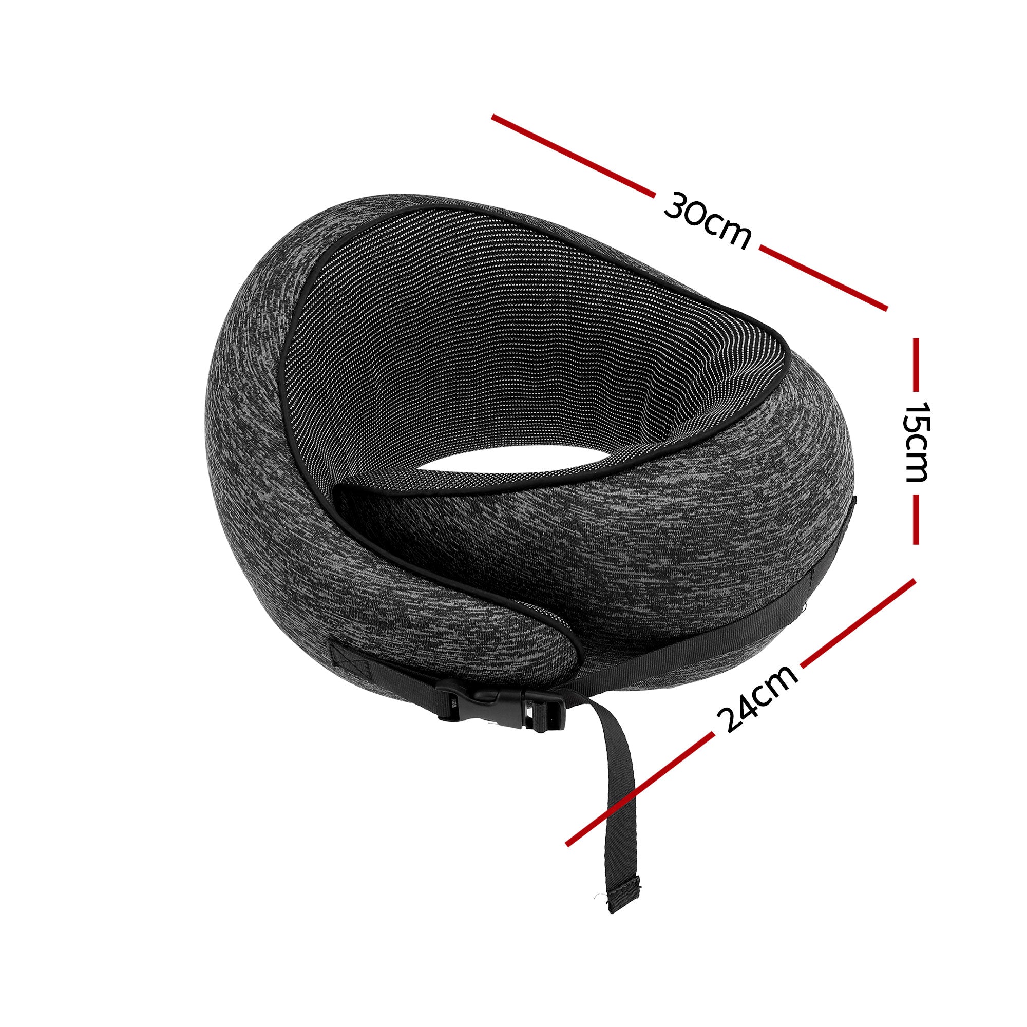 Sereno Travel Neck Pillow – Grey – Standard