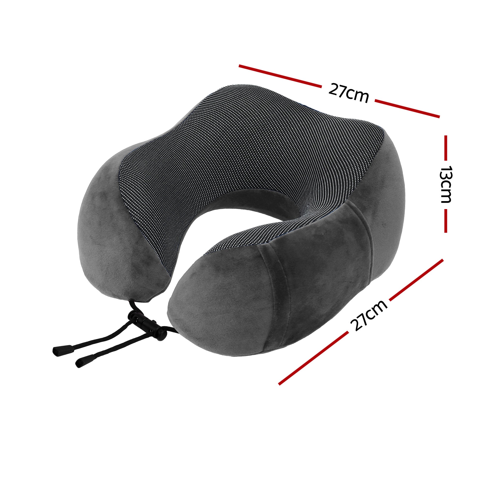 Serano Memory Foam Travel Pillow – Grey