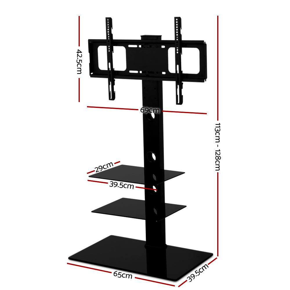 Linden TV Stand – Black – 32" to 70"