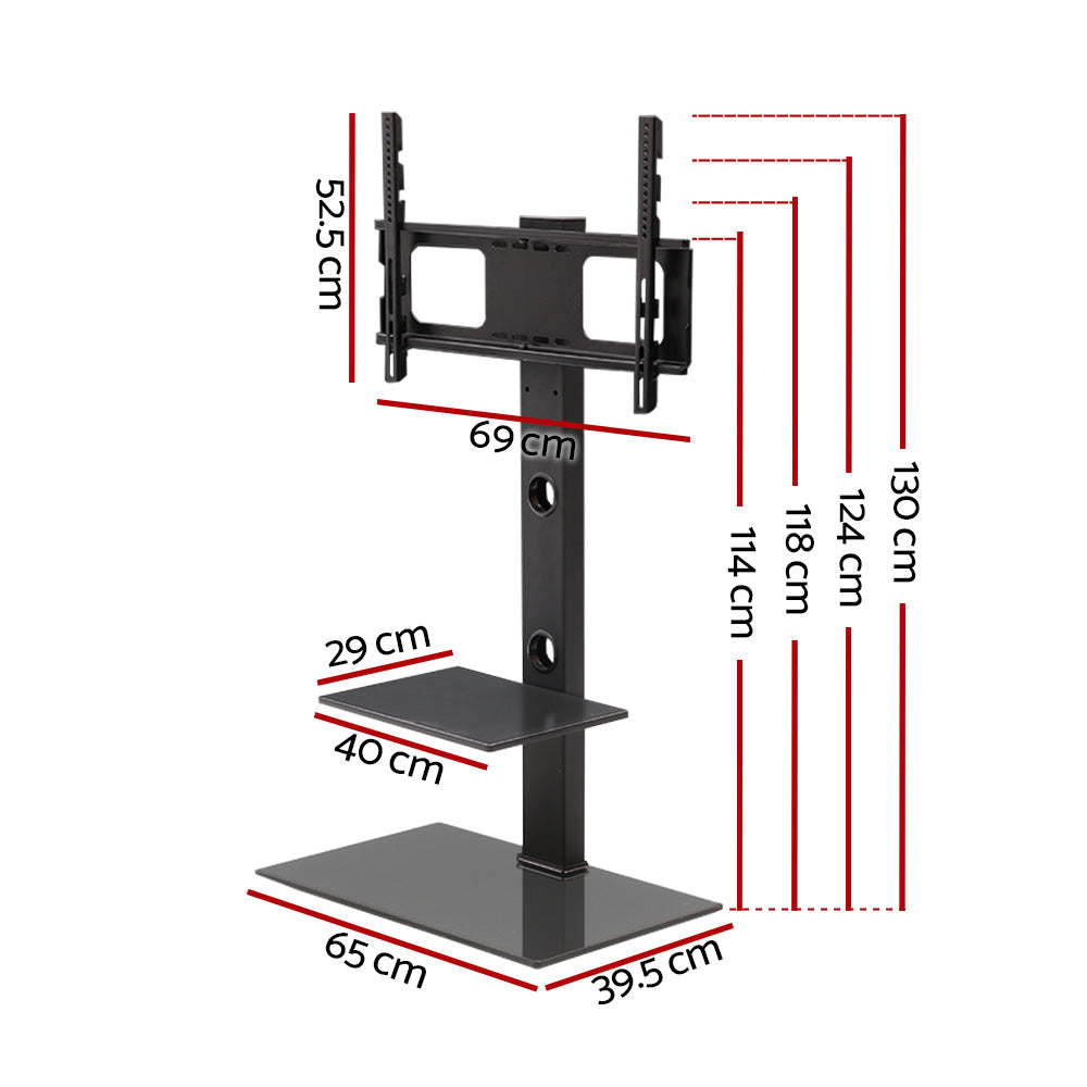Arlo TV Stand Mount with Storage – Black – 32" - 70"