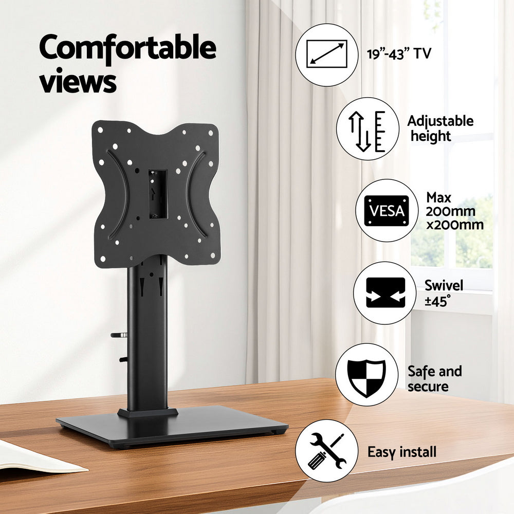 Nova TV Stand Bracket – Black – 19-43 inch