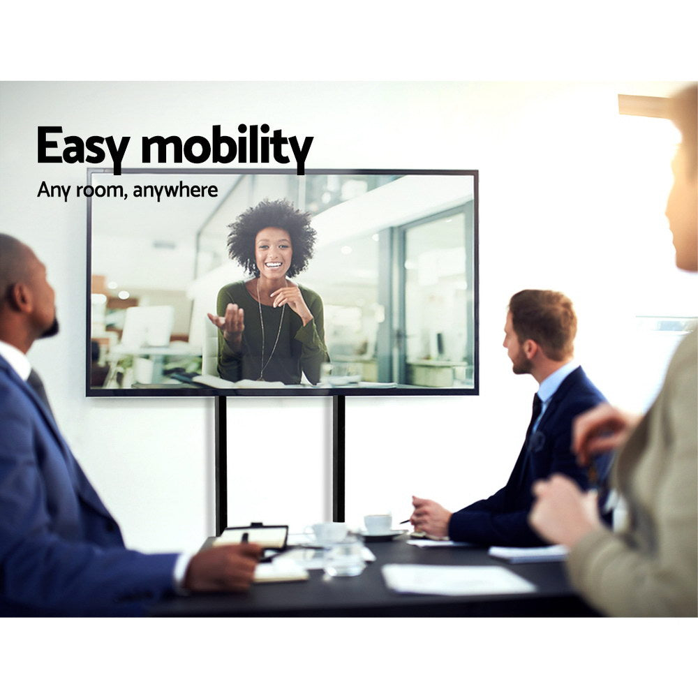 Valiant Mobile TV Stand Cart – Black – 32-65 inch