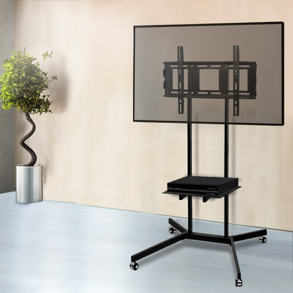 Mobile TV Stand for 32" - 65" TVs Mount Bracket Portable Shelf Trolley Cart