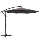 Cove 3m Outdoor Umbrella Cantilever Beach Garden Patio Charcoal
