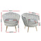 Velvet Armchair - Grey