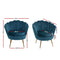 Velvet Armchair – Blue