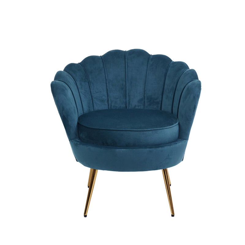 Velvet Armchair – Blue