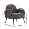 Boucle Armchair – Charcoal