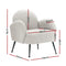 Boucle Armchair – White