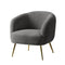 Lounge Armchair – Sherpa Boucle, Charcoal