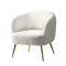 Lounge Armchair – Sherpa Boucle, White