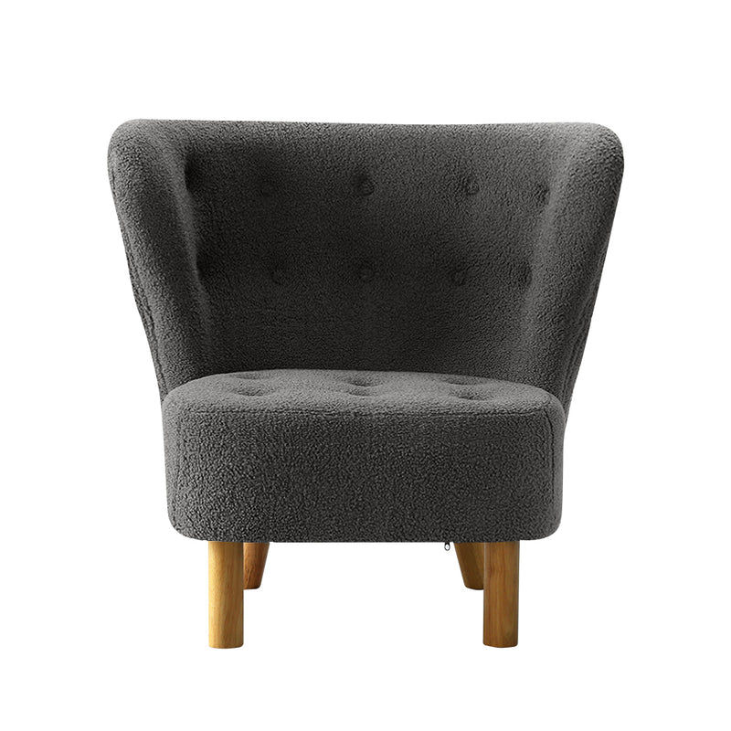 Accent Armchair – Bedroom Style, Charcoal
