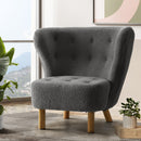 Accent Armchair – Bedroom Style, Charcoal