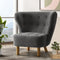 Accent Armchair – Bedroom Style, Charcoal
