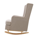 Linen Rocking Armchair - Beige