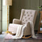 Linen Rocking Armchair - Beige