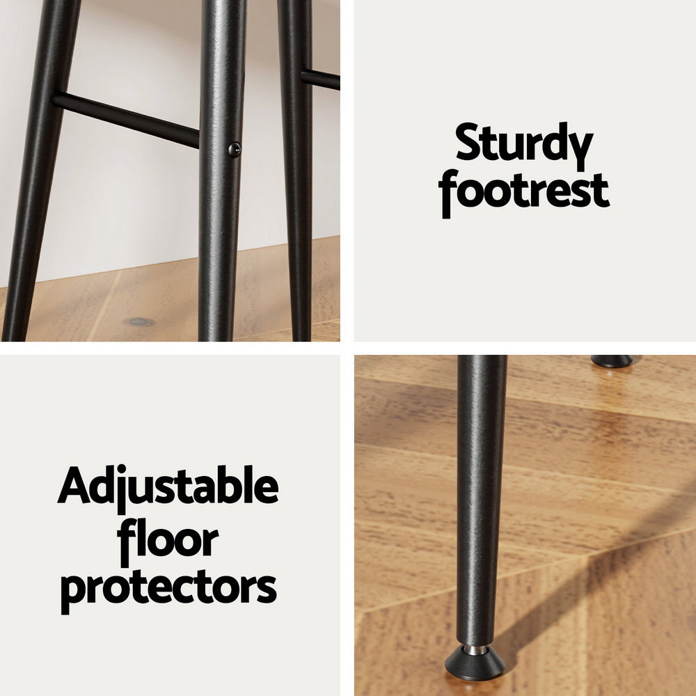 Atlas Bar Stools – Brown – Set of 4
