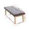 Linen Ottoman Bench - Grey